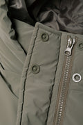 Hooded Puffer Jacket Green (1)
