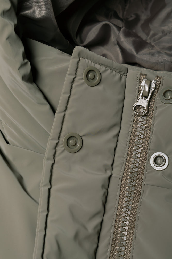 Hooded Puffer Jacket Green (1)