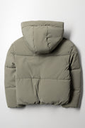 Hooded Puffer Jacket Green (2)
