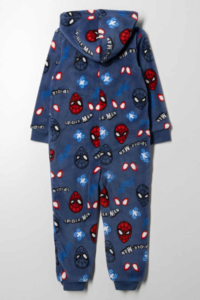 Spider-Man Onesie Blue (2)