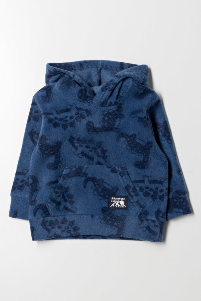 Dinosaur Hoodie Blue