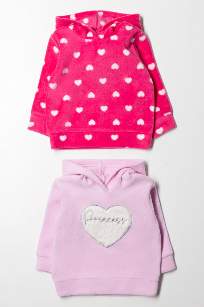2 Pack Hoodies Pink And Lilac