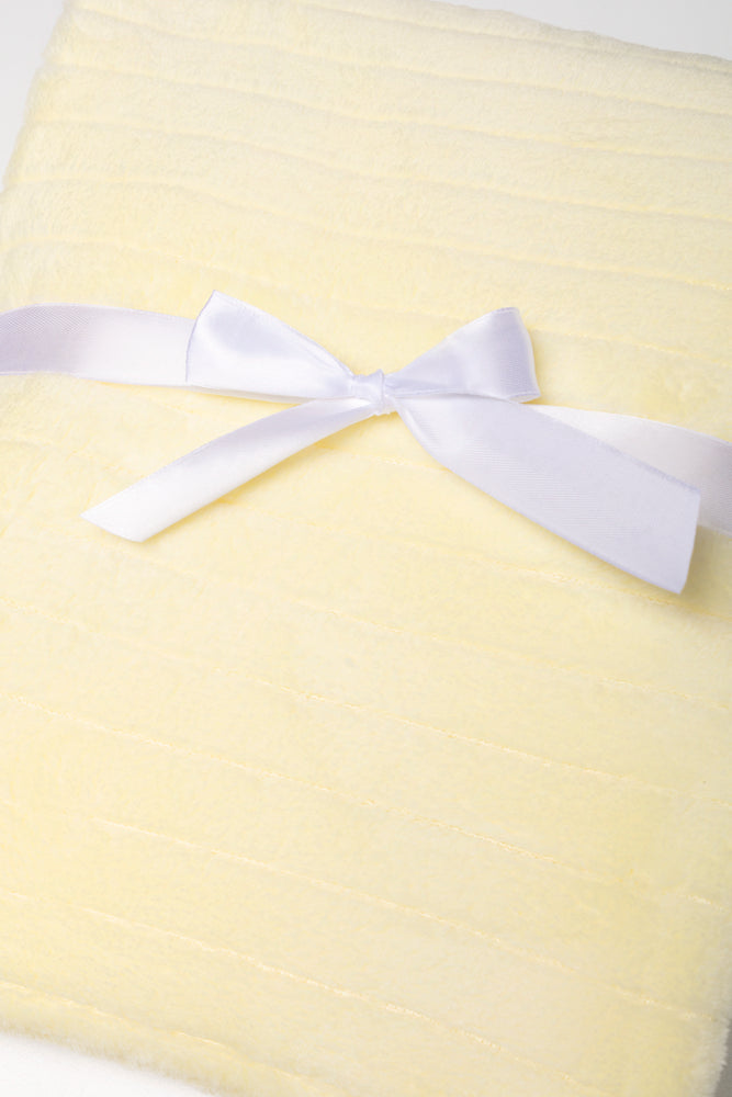 Rib Waffle Blanket Yellow