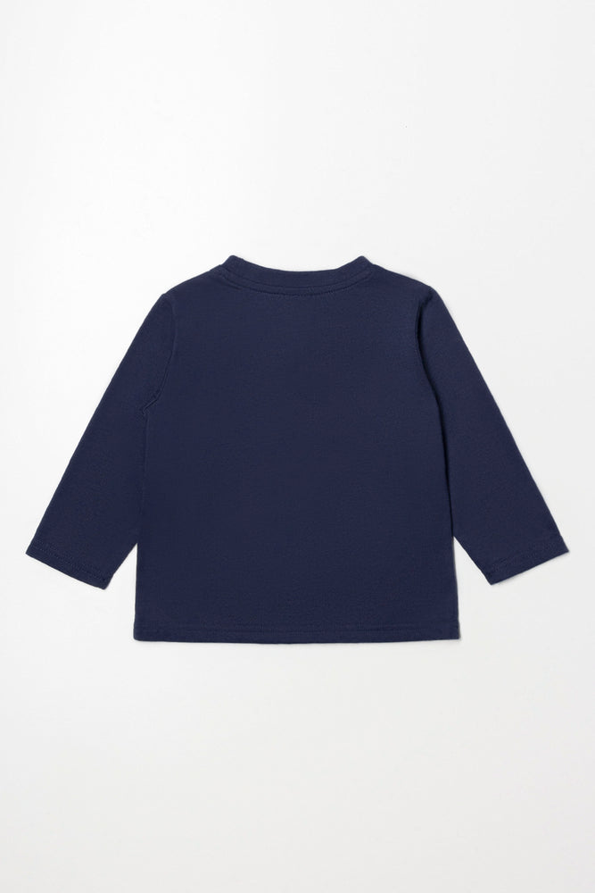 Animals Long Sleeve T-Shirt Navy (2)