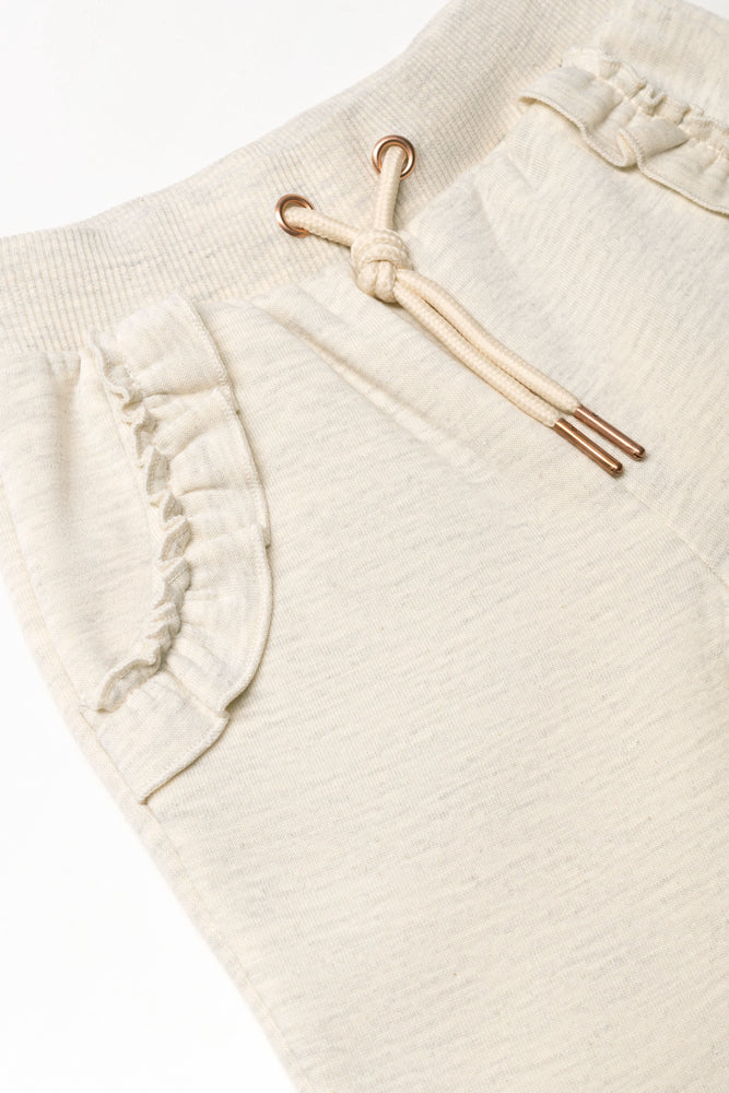 Frill Trackpants Natural (1)