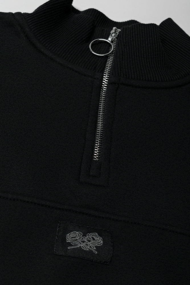Quarter Zip Tracktop Black