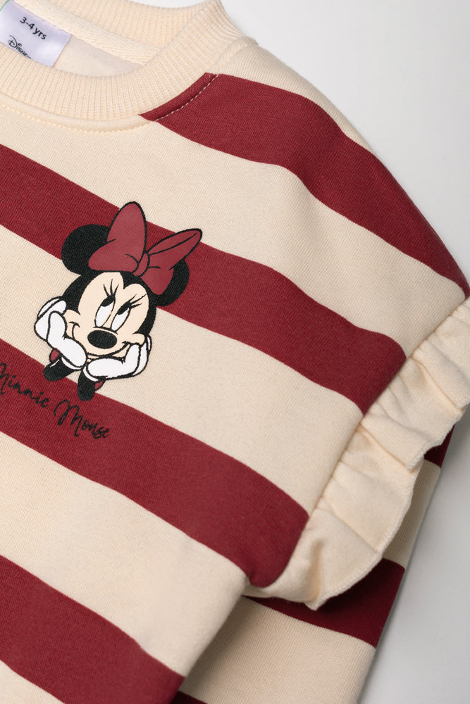 Minnie Mouse Tracktop And Leggings Set Red (1)