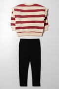 Minnie Mouse Tracktop And Leggings Set Red (3)