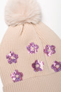 Flower Beanie Peach (1)