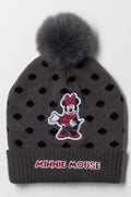 Minnie Mouse Beanie Dark Grey