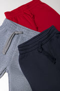 3 Pack Trackpants Charcoal, Grey And Red (1)