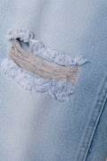 Straight Leg Denim Jeans Light Blue (2)