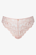 3 Pack Lace Thong Black, Pink And Natural (3)