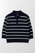 Quarter Zip Jersey Black