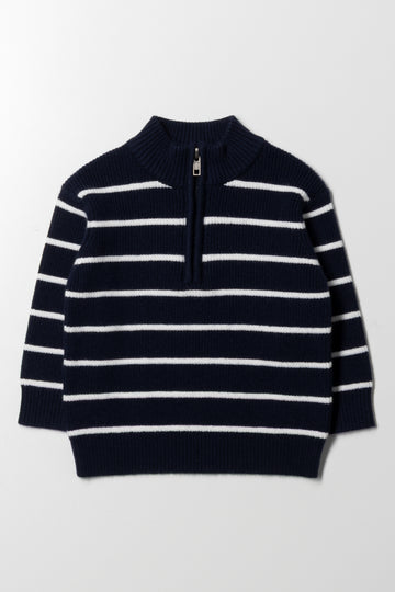 Quarter Zip Jersey Black