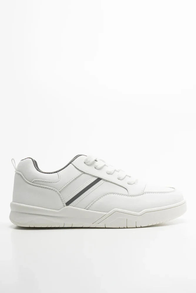 Lace Up Trainers White (1)