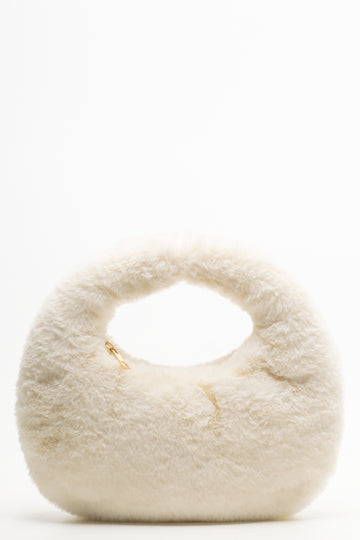 Faux Fur Handbag Natural