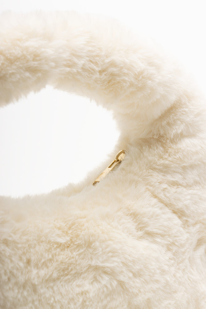 Faux Fur Handbag Natural (3)