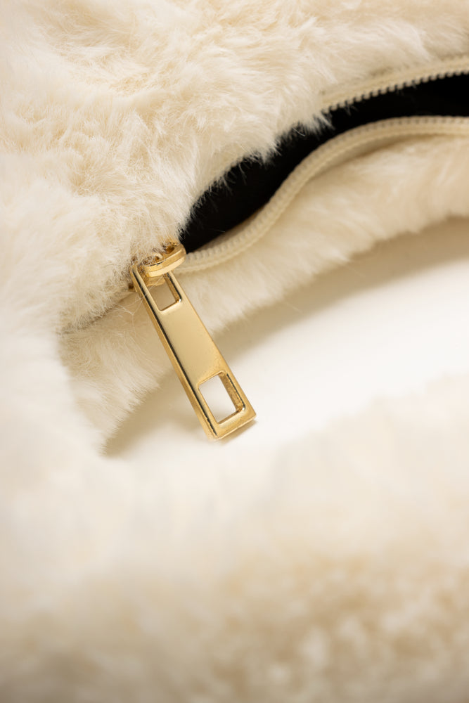 Faux Fur Handbag Natural (4)