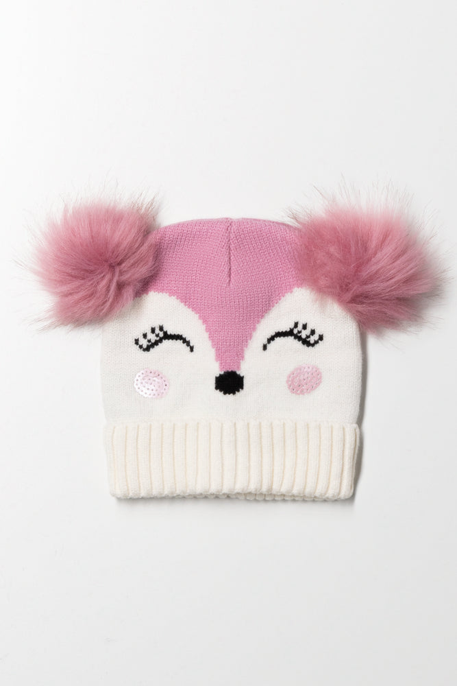 Fox Beanie Pink