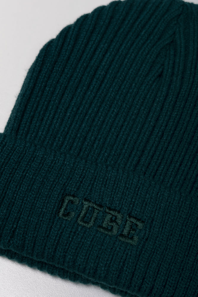 Embroidered Beanie Green