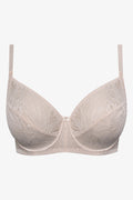 Plus Size 2 Pack Lace Non Padded Underwire Bras Burgundy And Natural (1)