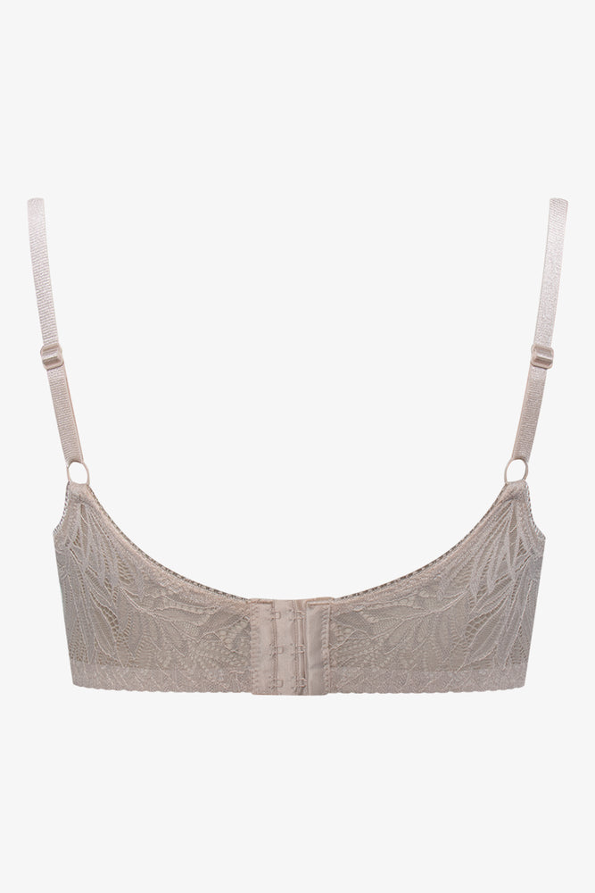 Plus Size 2 Pack Lace Non Padded Underwire Bras Burgundy And Natural (3)