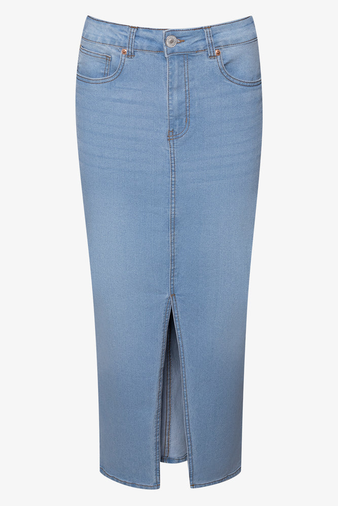 Maxi Denim Skirt Blue