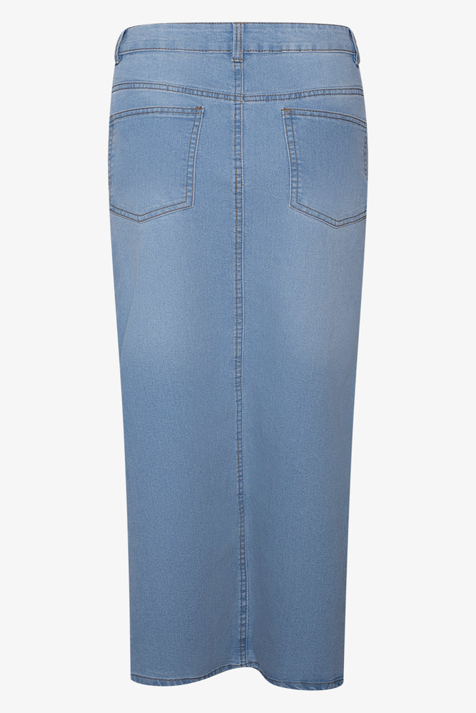Maxi Denim Skirt Blue (1)