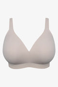 Plus Size 2 Pack Smooth Padded Wirefree Bras Burgundy And Natural (2)