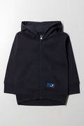 Zip Through Hooded Tracktop Dark Grey