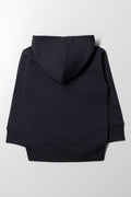 Zip Through Hooded Tracktop Dark Grey (2)