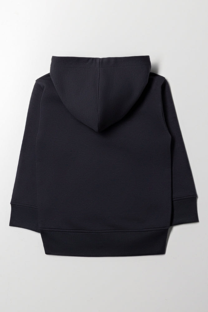 Zip Through Hooded Tracktop Dark Grey (2)