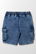 Cargo Denim Shorts Blue (2)