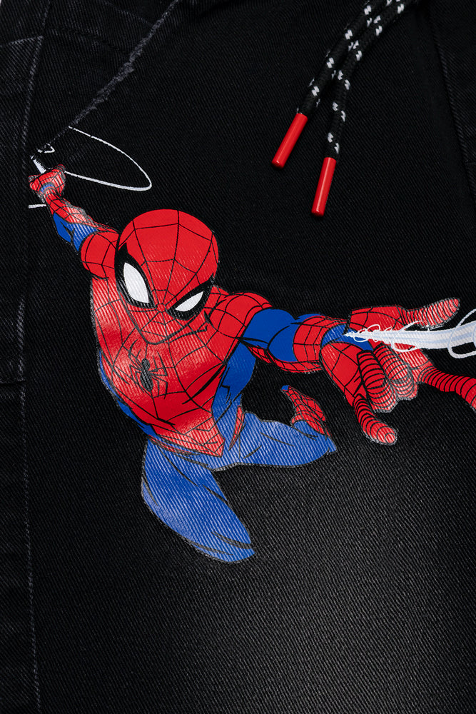 Spider-Man Denim Shorts Black (1)
