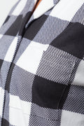 Check Flannel Sleepshirt Black And White (3)