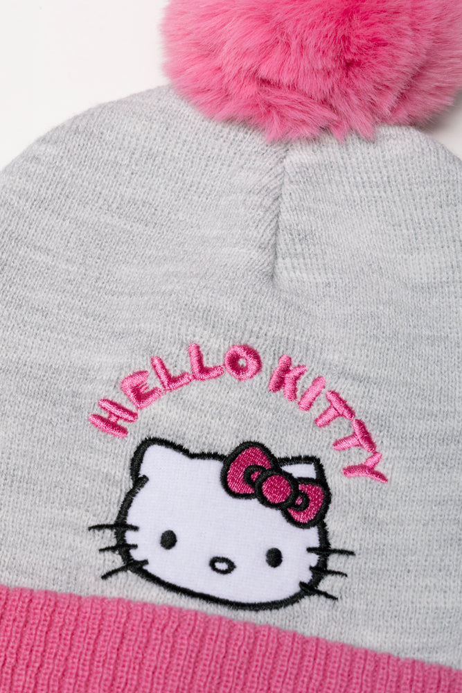 Hello Kitty Beanie Grey (1)