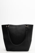 Diagonal Zip Tote Bag Black (2)