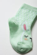 3 Pack Socks Purple, Yellow And Green (1)
