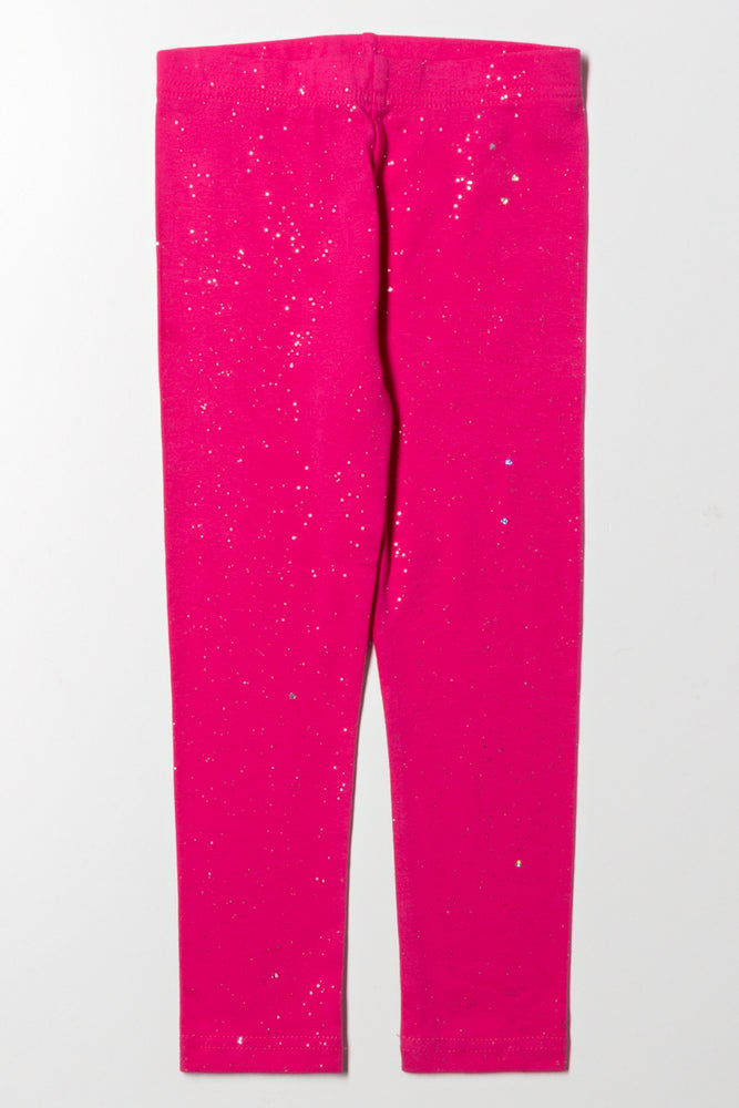 Glitter Leggings Pink
