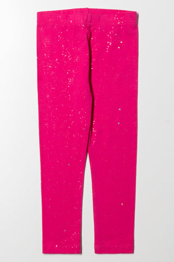 Glitter Leggings Pink