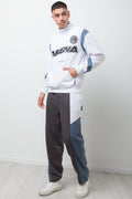 Colourblock Tracktop White (2)