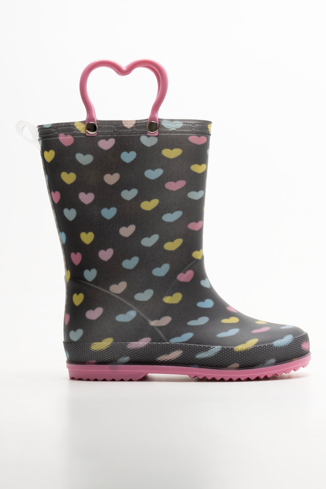 Heart Rainboots Navy (1)