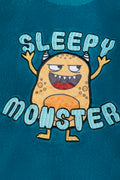 Monster Long Sleeve Pyjamas Green (1)