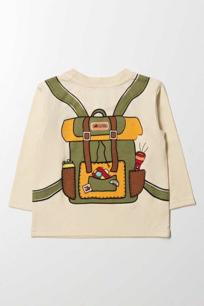 Long Sleeve T-Shirt Cream (2)