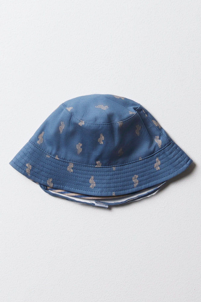Reversible Bucket Hat Blue