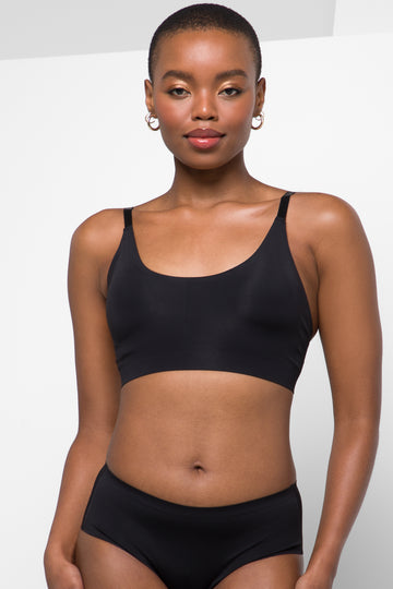 Bonded bralette black