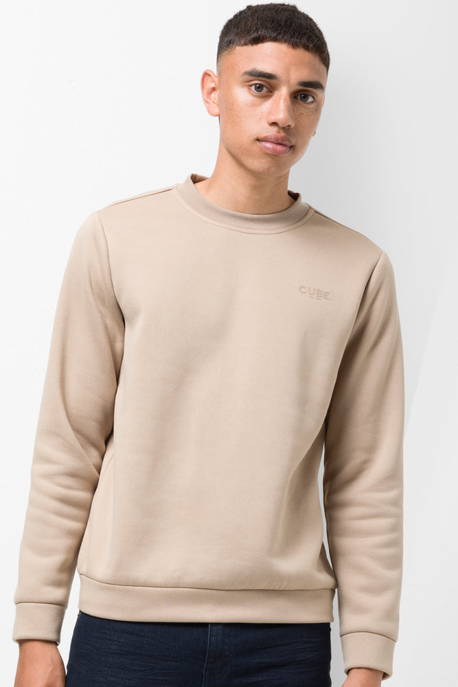 Crew Neck Tracktop Natural
