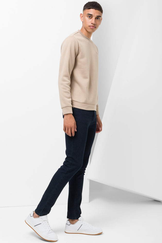 Crew Neck Tracktop Natural