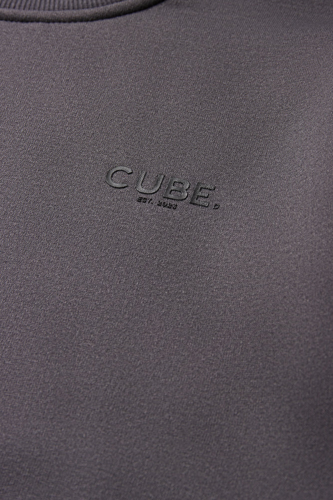 Crew Neck Tracktop Dark Grey